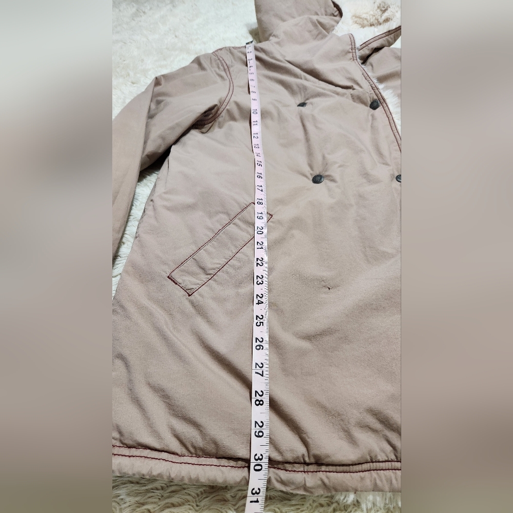 FREE PEOPLE Open Range Jacket Dusty Rose Taupe Sz Small Good Condition With FLAW - Picture 7 of 14